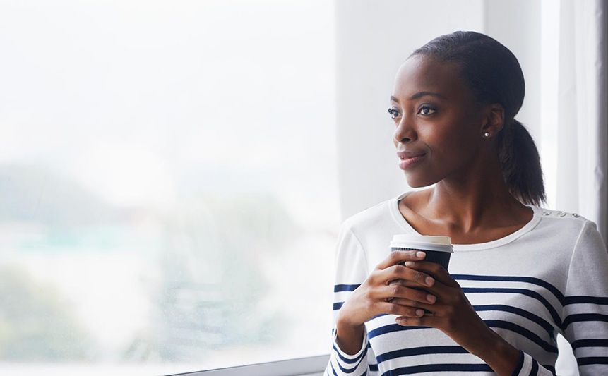 woman happy with magventure tms therapy