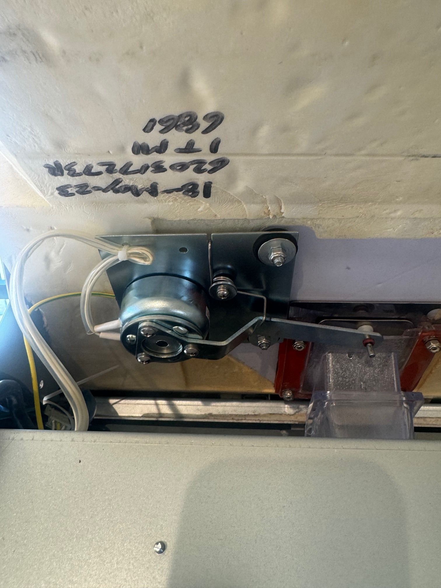 An air conditioner with the number 1 on it