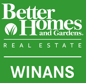 Better Homes and Gardens Real Estate logo with the name 