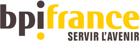 Le logo de bpifrance est jaune et noir et dit servir l'avenir