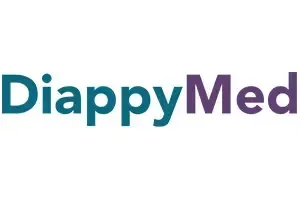Le logo de DiappyMed, présentant le mot dans une police à dégradé bleu sarcelle foncé vers violet sur fond blanc.