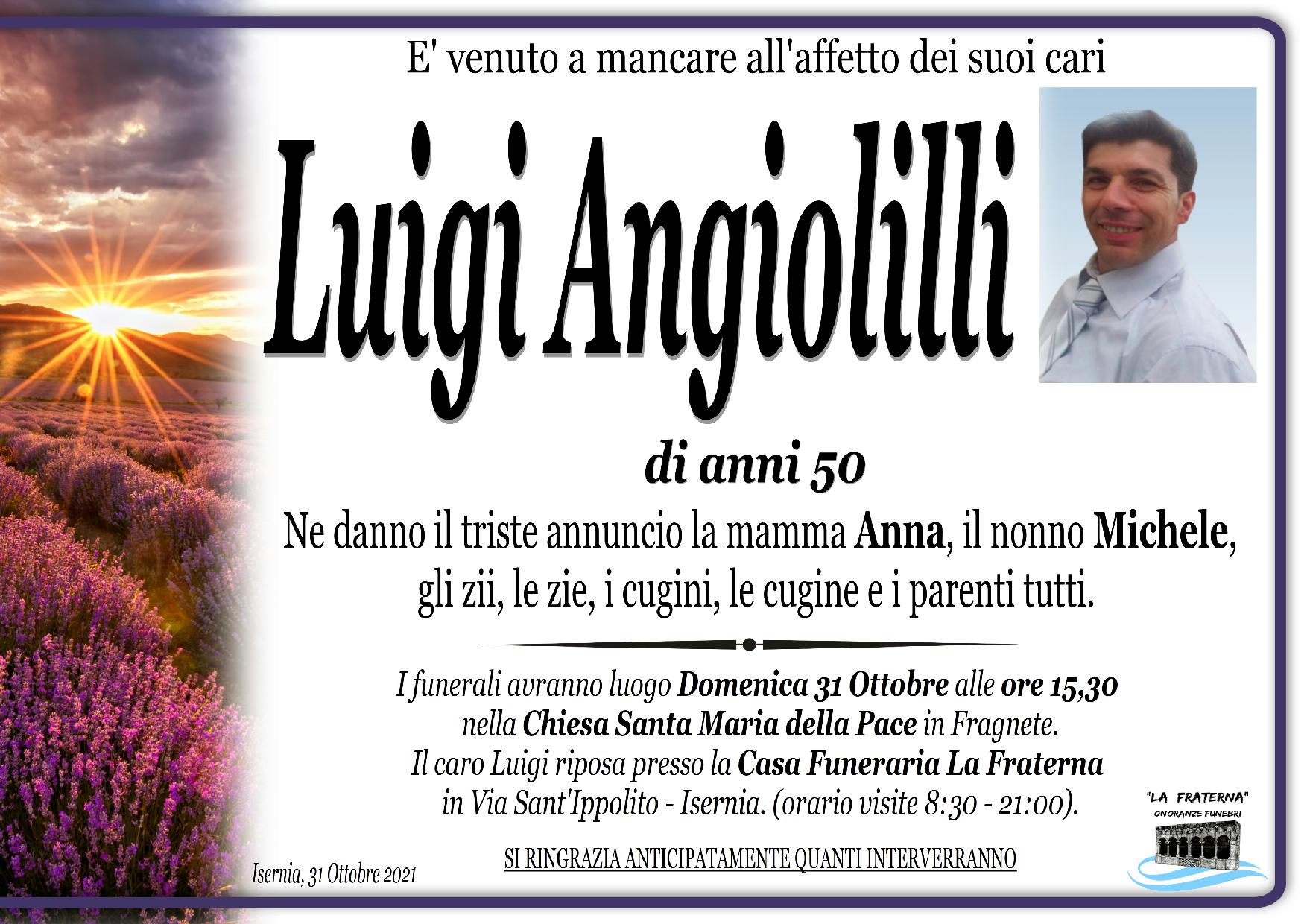 necrologio Luigi Angiolilli