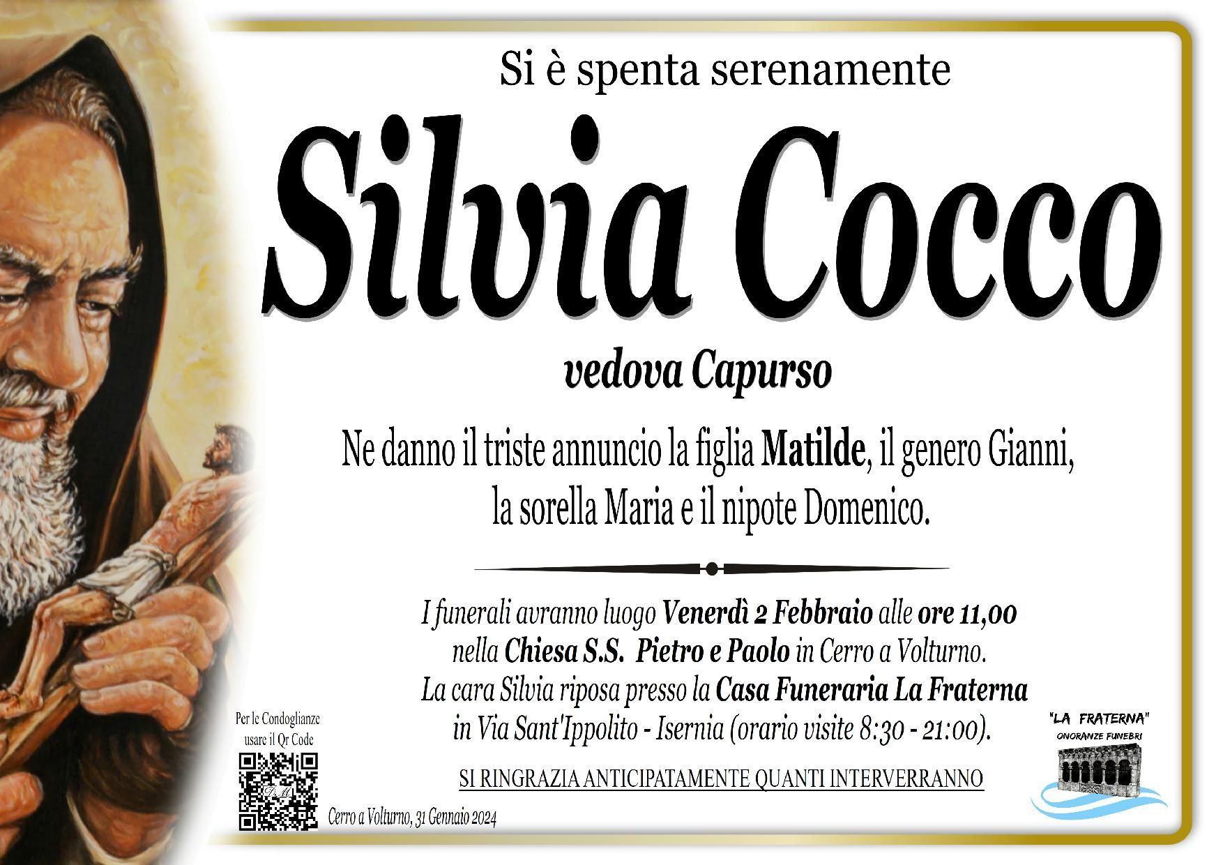 necrologio Silvia Cocco 