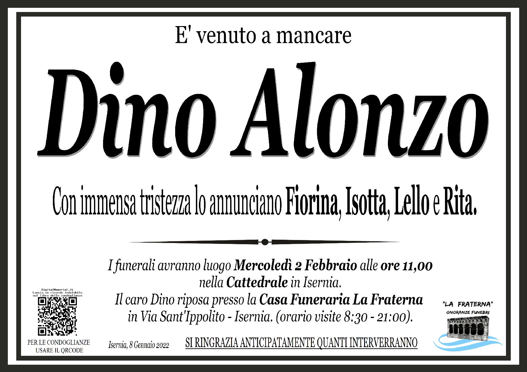 necrologio Dino Alonzo