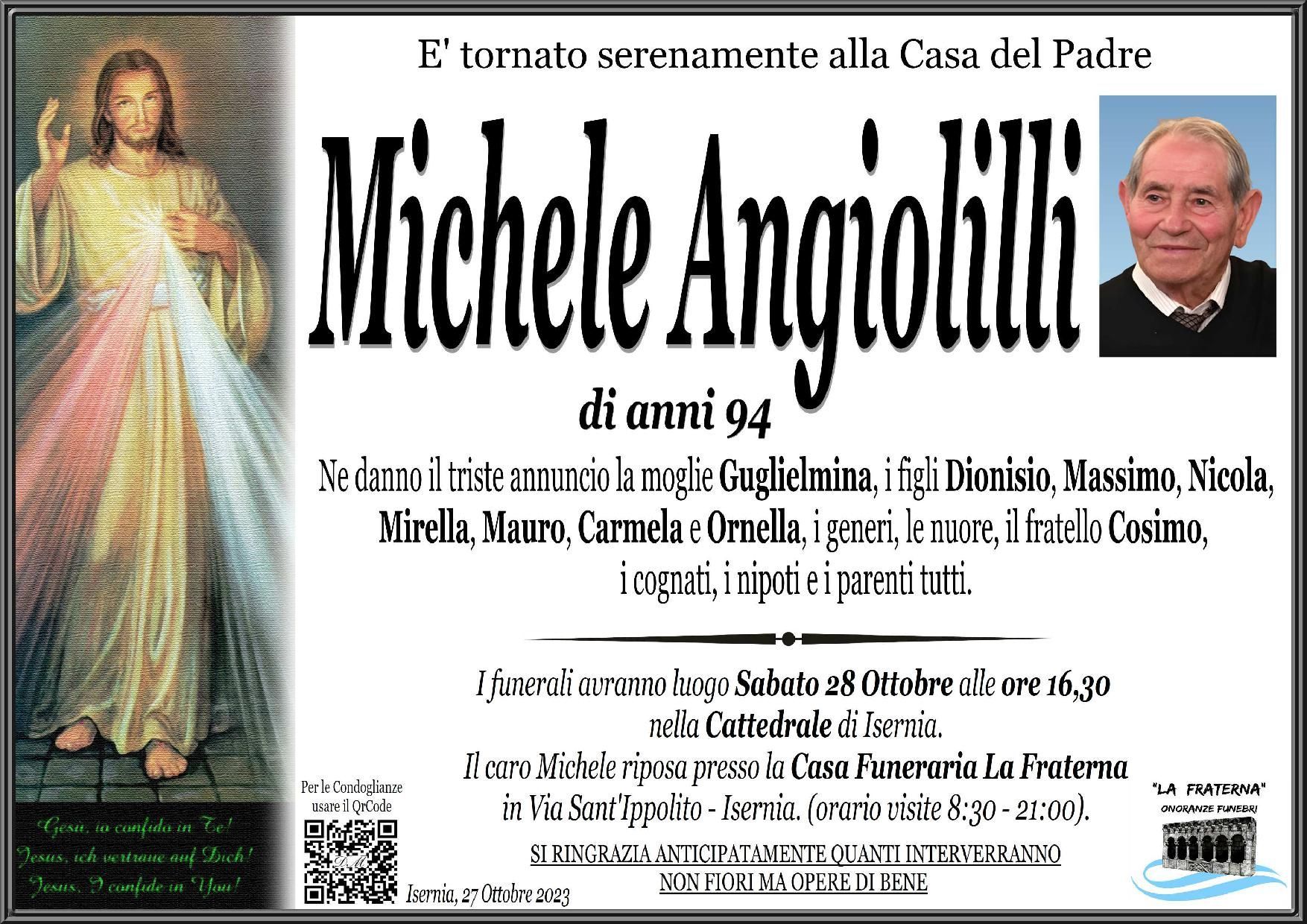necrologio Michele Angiolilli