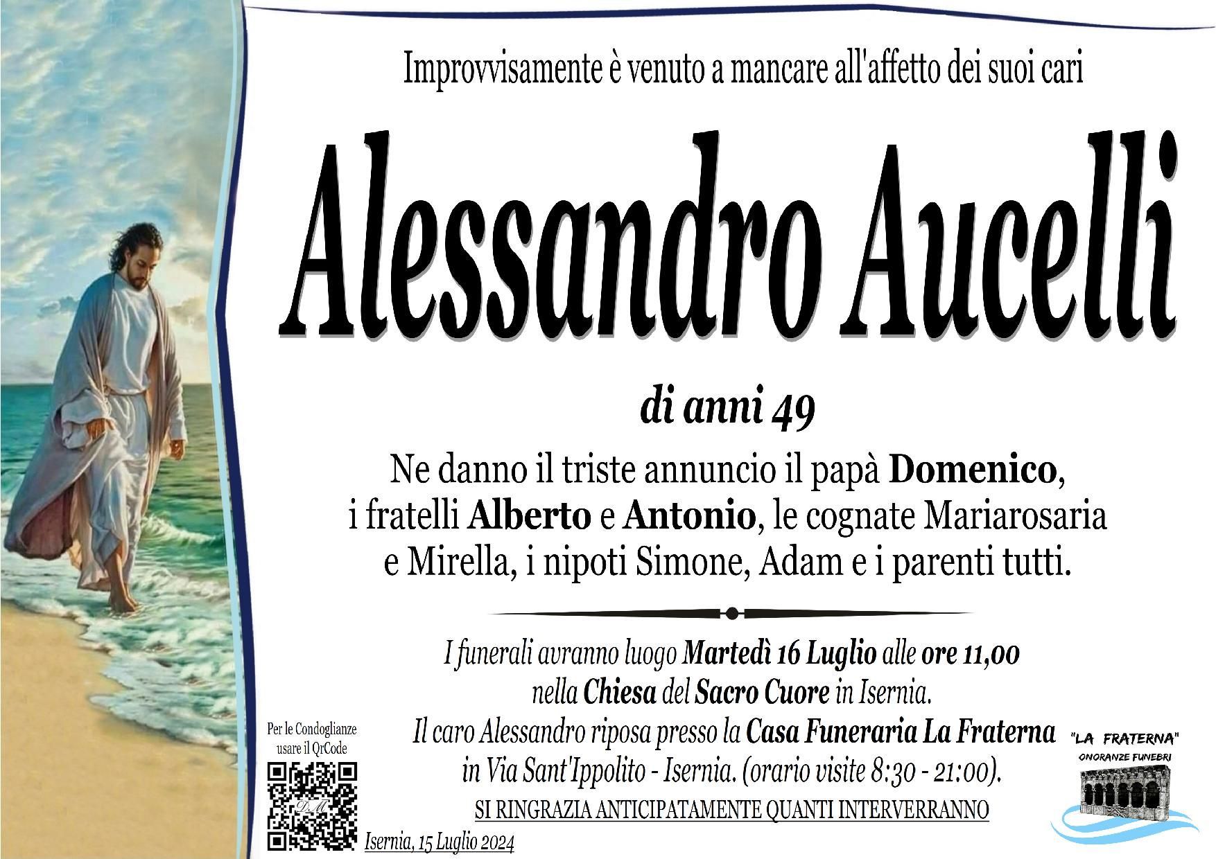 necrologio Alessandro Aucelli