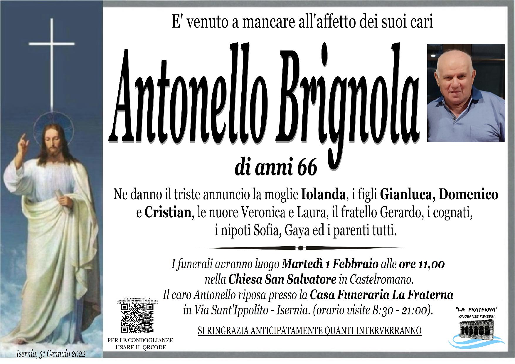 necrologio Antonello Brignola
