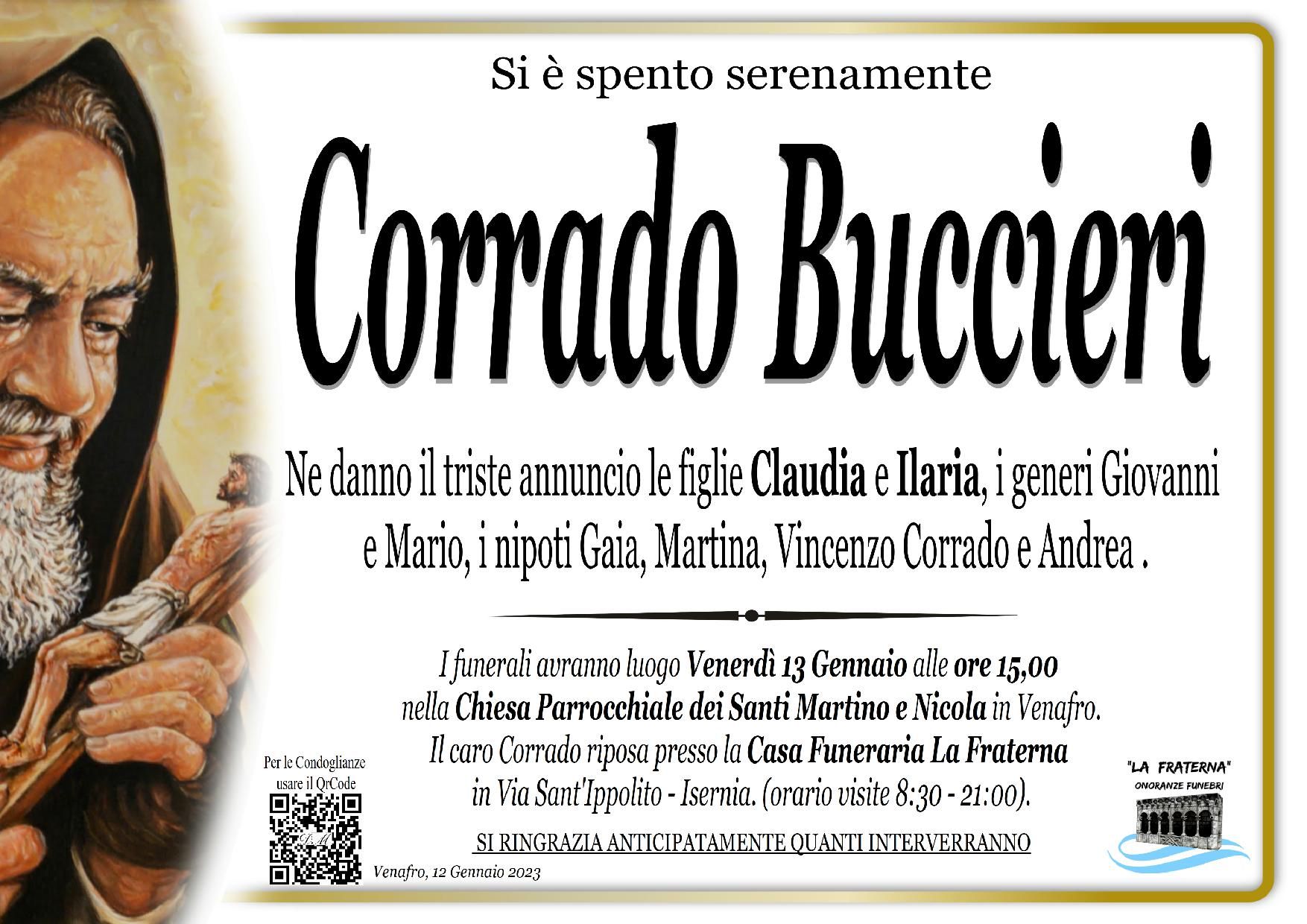 necrologio Corradino Buccieri