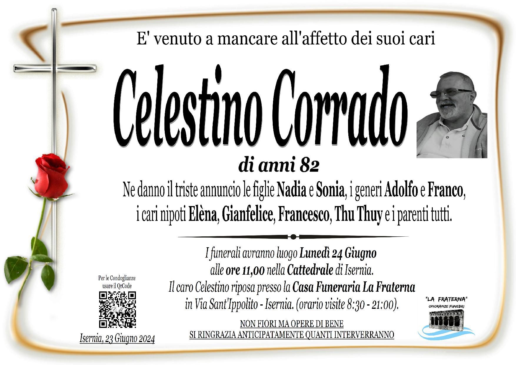 necrologio Celestino Corrado