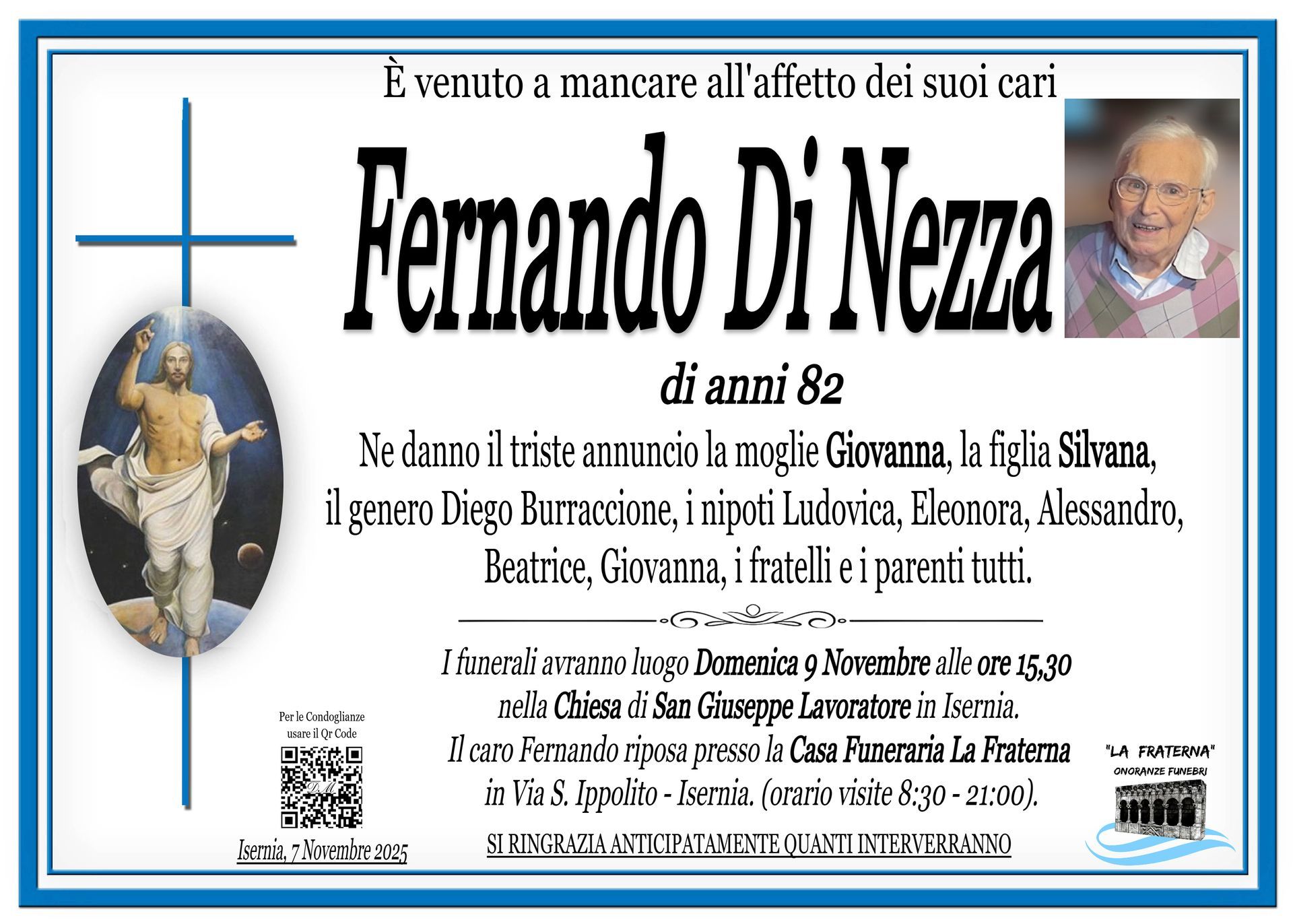 necrologio Fernando Di Nezza