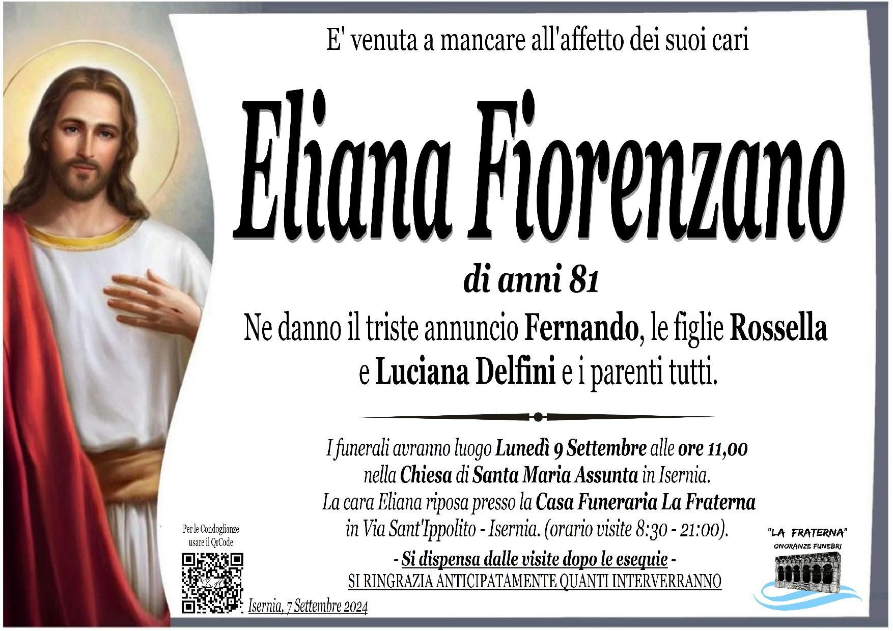 necrologio Eliana Fiorenzano