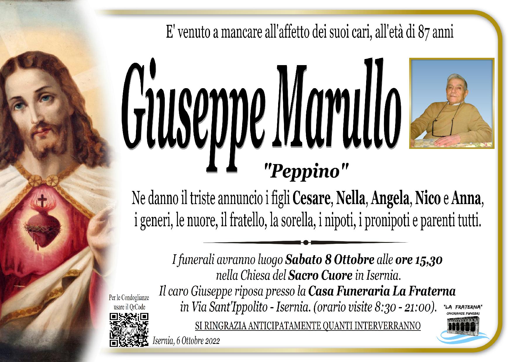 necrologio Giuseppe Marullo