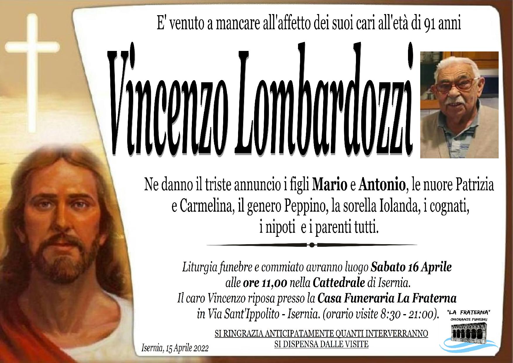 necrologio Vincenzo Lombardozzi