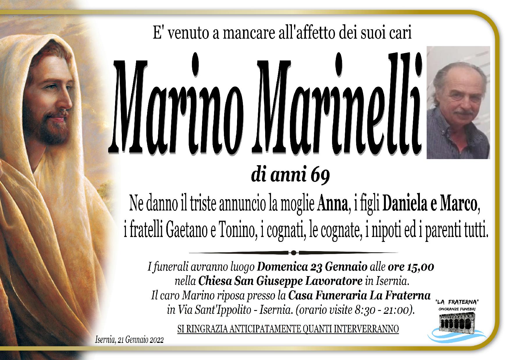 necrologio Marino Marinelli