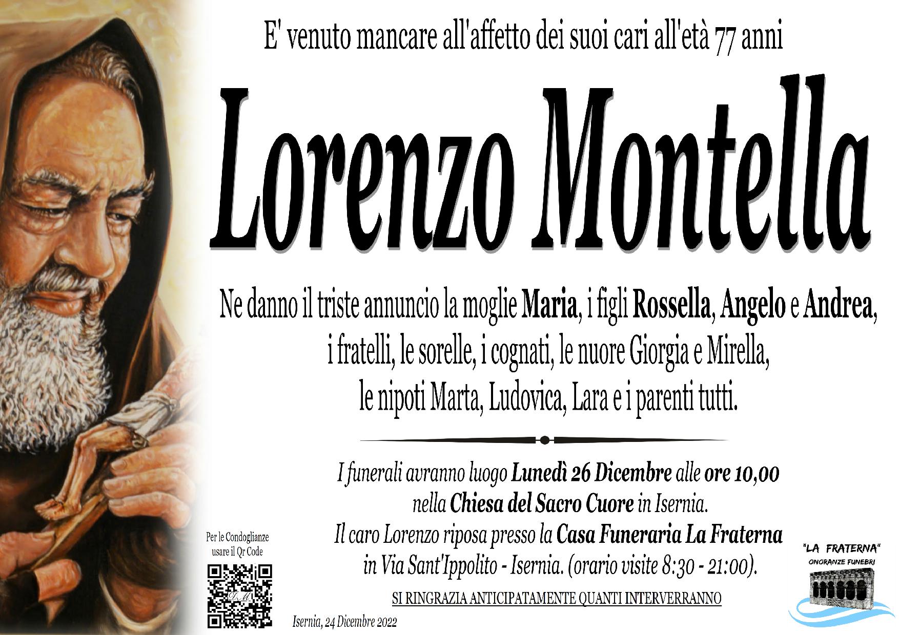 necrologio Lorenzo Montella
