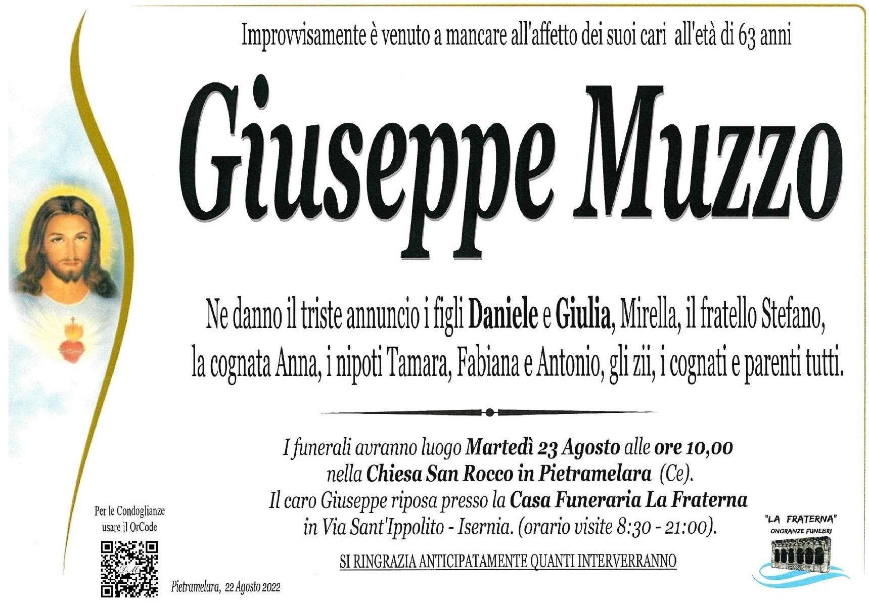 necrologio Giuseppe Muzzo