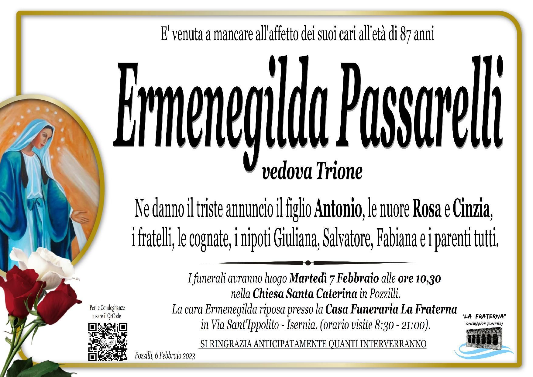 necrologio Ermenegilda Passarelli