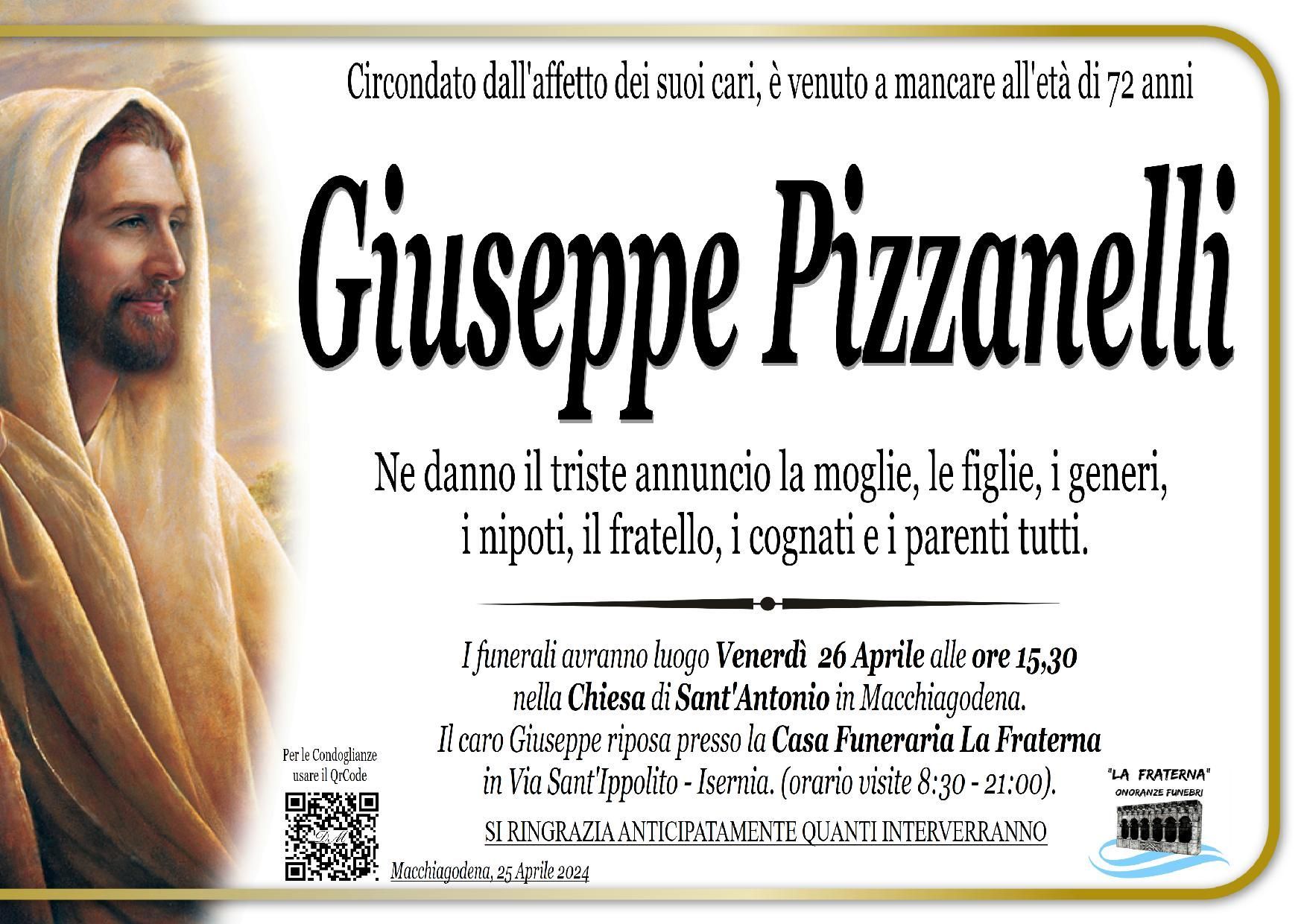 necrologio Giuseppe Pizzanelli