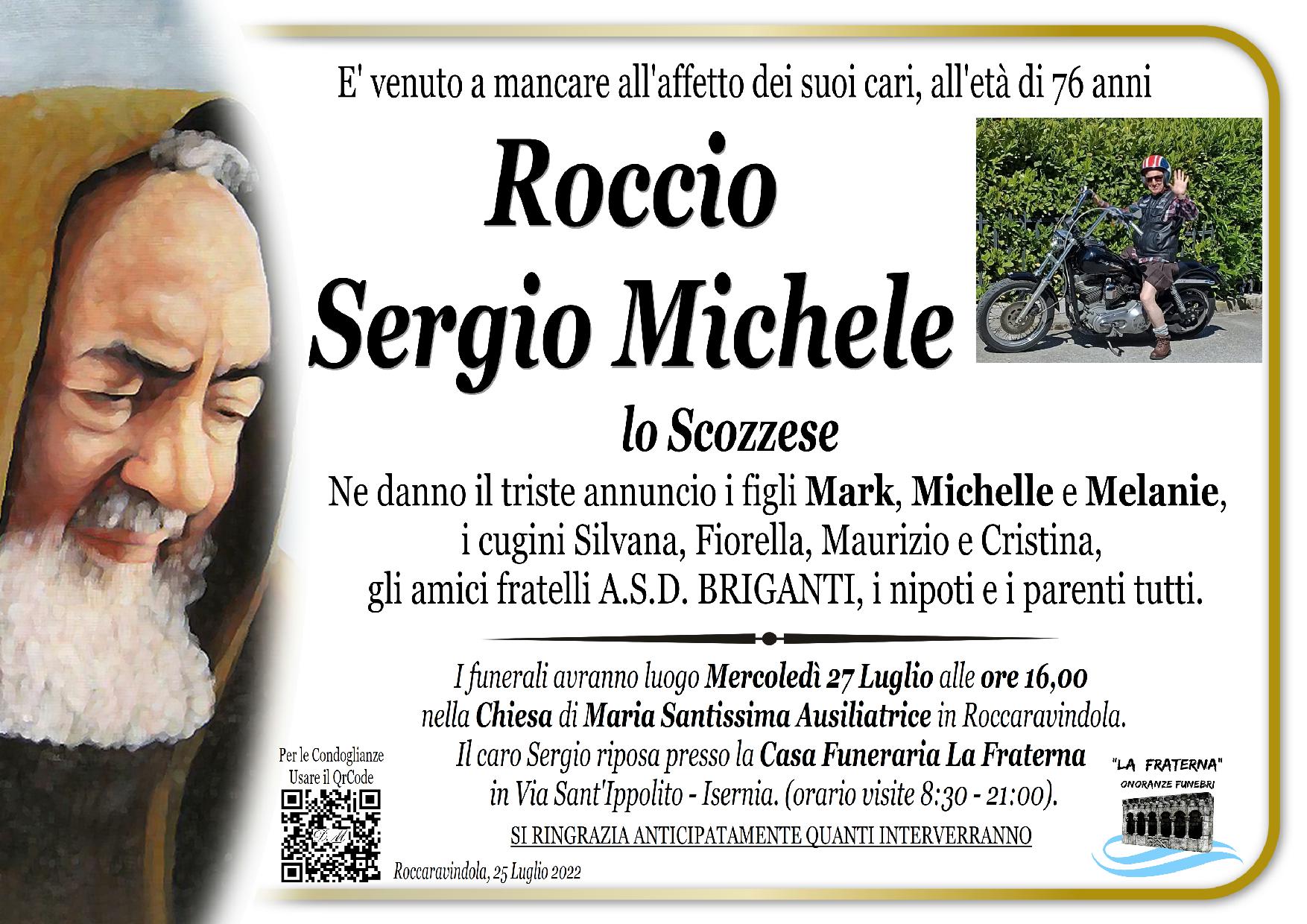 necrologio Sergio Michele Roccio