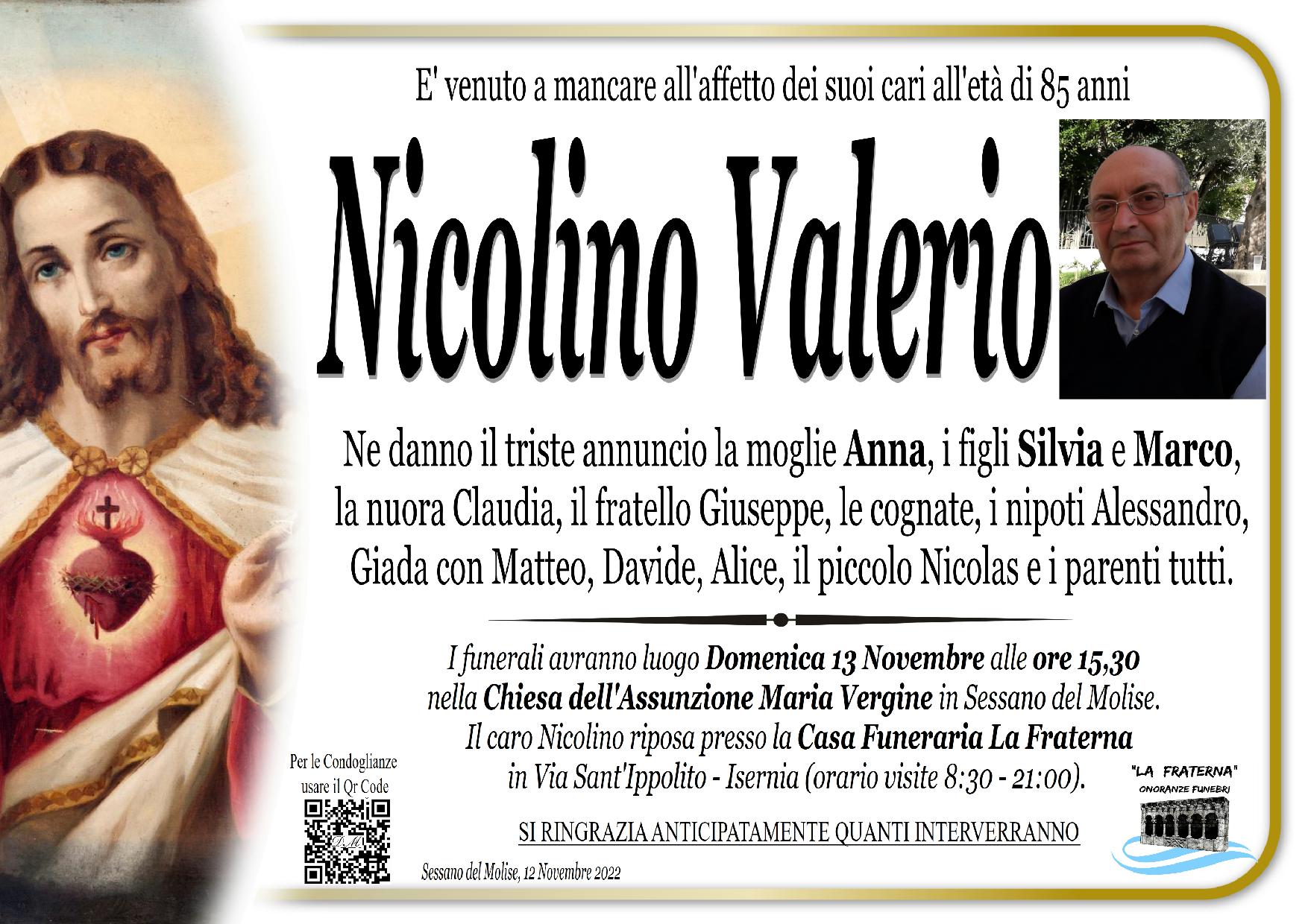 necrologio Nicolino Valerio