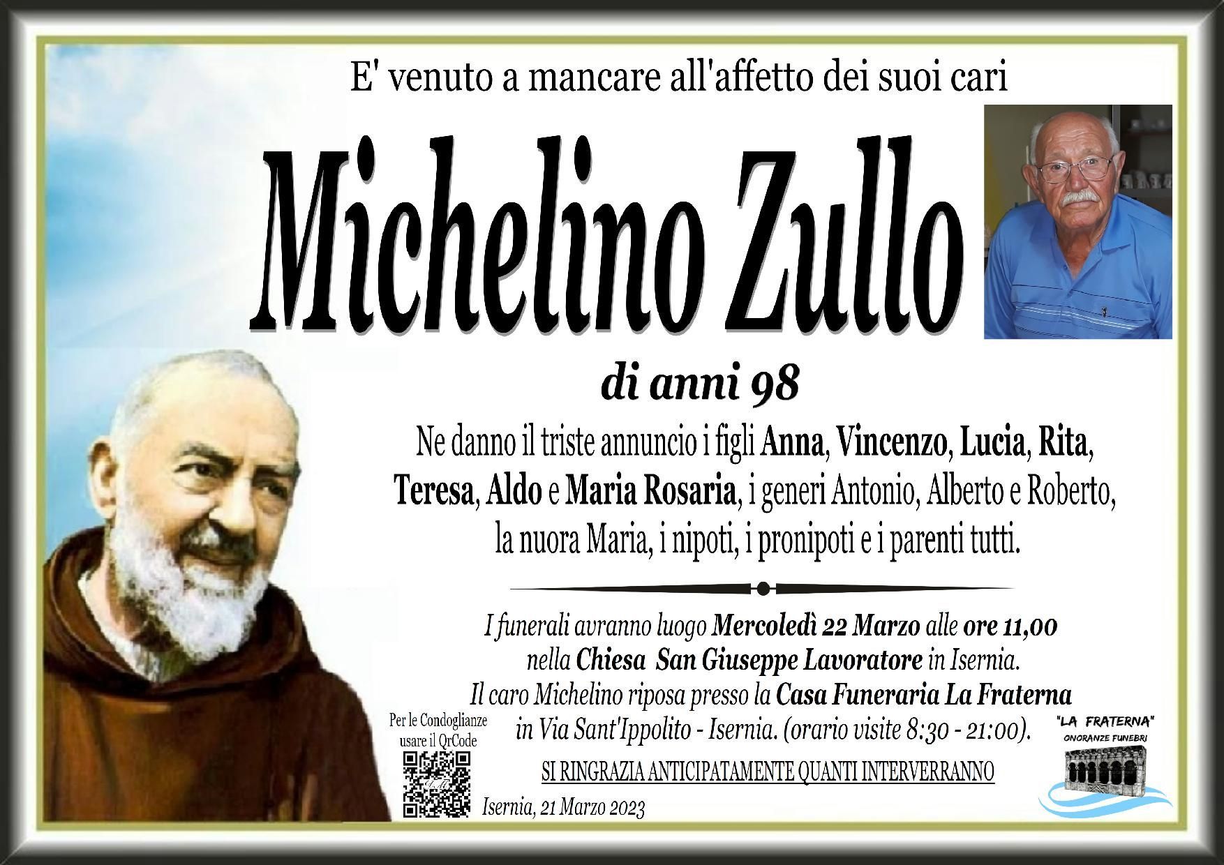 necrologio Michelino Zullo