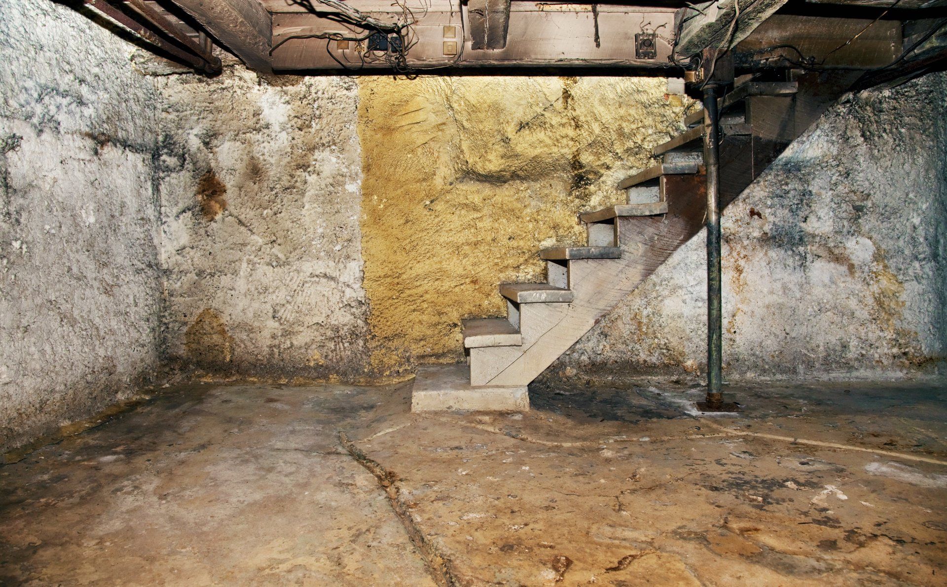 Feuchter Keller mit Schimmel