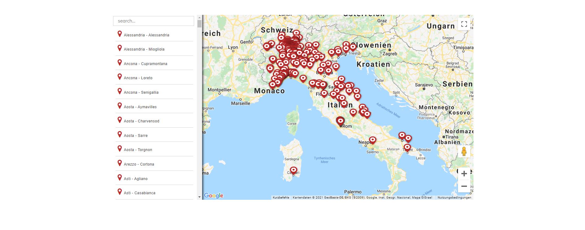Karte ecodry Italia