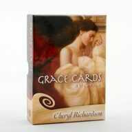 A box of grace cards by cheryl richardson with a painting of a woman on the cover.