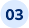 The number 03 is written in a blue circle on a white background.