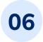 The number six is in a blue circle on a white background.