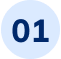 The number 01 is in a blue circle on a white background.