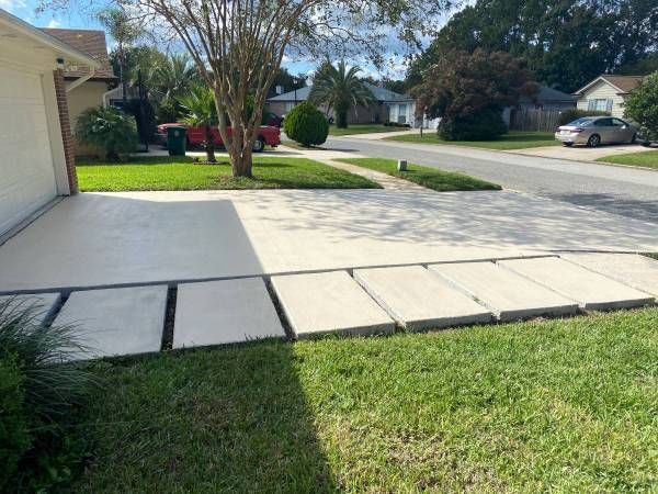 custom concrete steps and driveway in addison tx