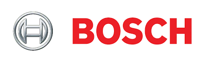 Bosch logo: silver emblem with red 