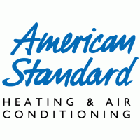 American Standard logo: Blue text 