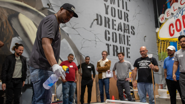 Hands-on epoxy training.