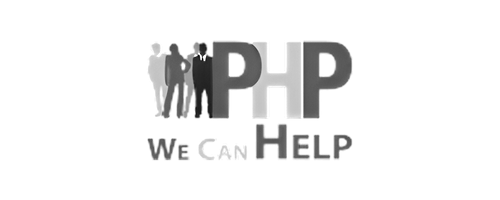 PHP with silhouettes of people, 