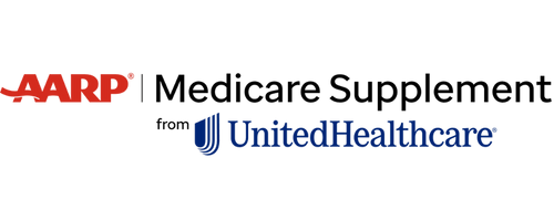 AARP Medicare Supplement from UnitedHealthcare logo in red and blue.