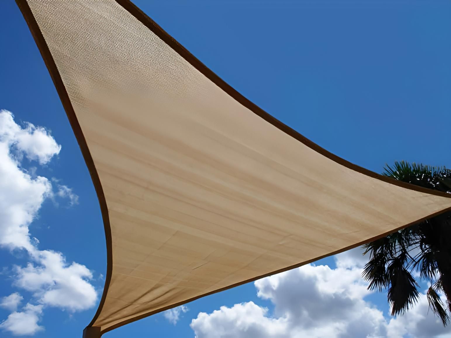 Shade Sail Against A Clear Blue Sky | Shade Sails Coffs Harbour — Jon Wilson Canvas & Shade in Coffs Harbour, NSW