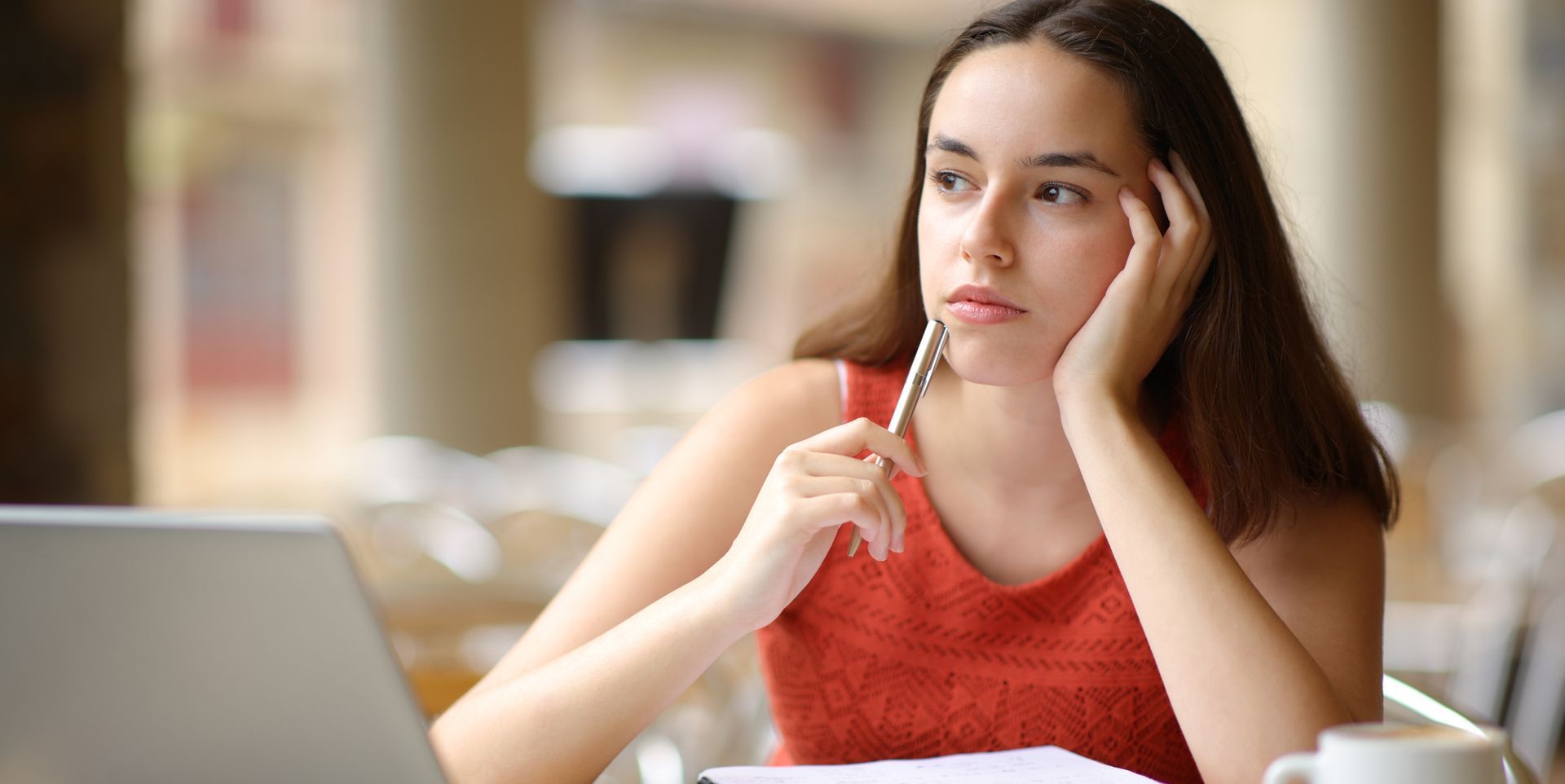 Female High School Student Preparing for Spring College Fairs