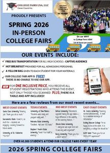 Introducing Virtual College Fairs. Career Council Inc and College Fairs USA have Over Thirty Years of College Fair Experience