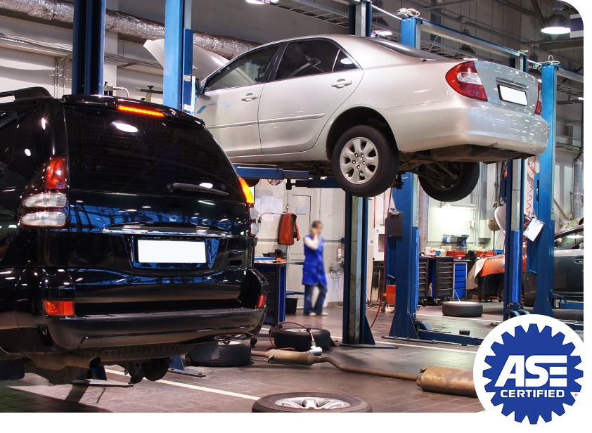 Cars in Garage | ASE Certified | Hutch's Total Car Care & Transmission Specialists