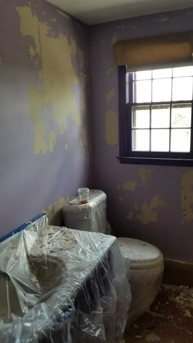 Wall with paint