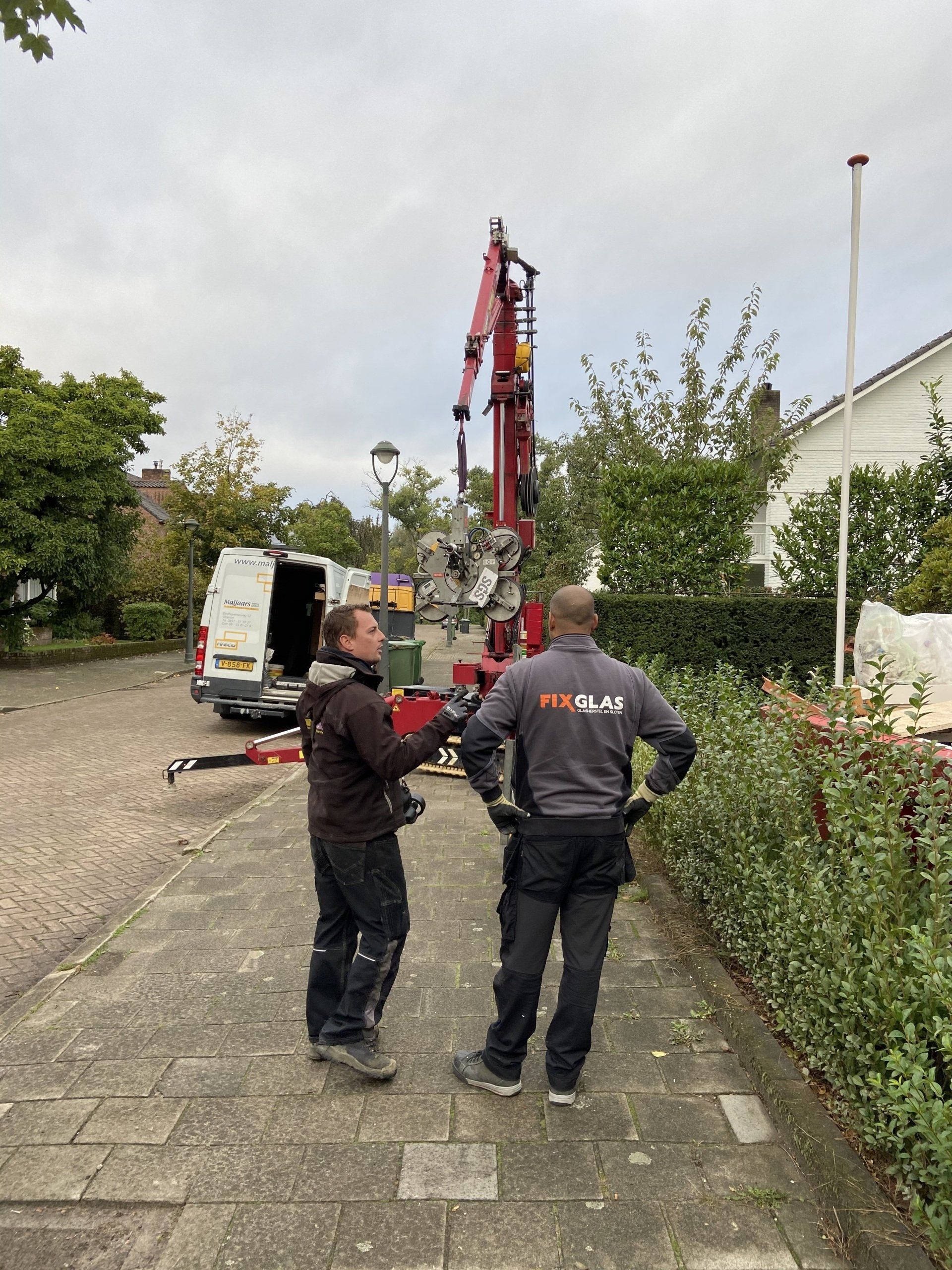 Fixglas glasbedrijf aan het werk