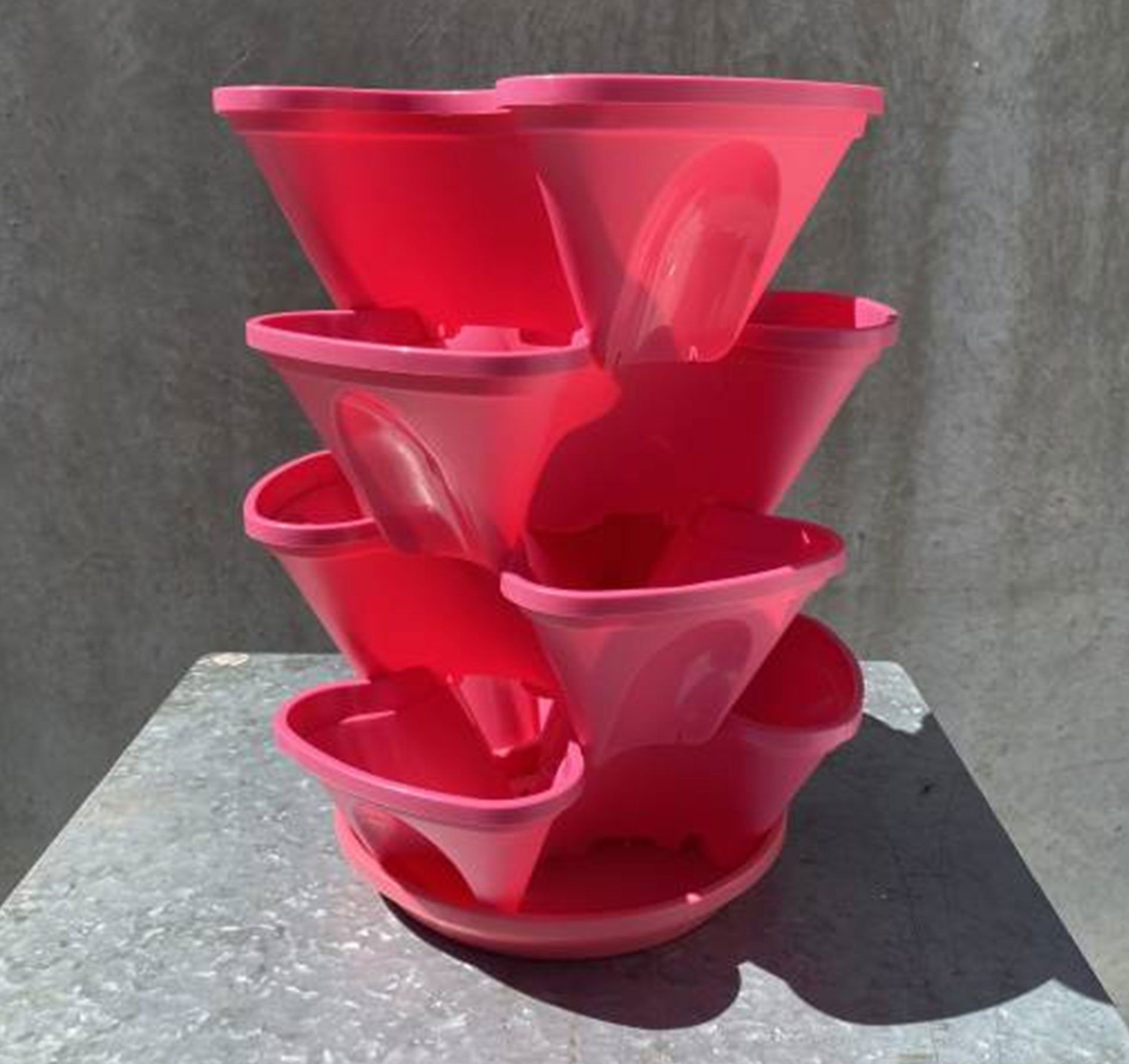 The pink Stack-N-Pot. For each sold, $5 will be donated to the National Breast Cancer Foundation.