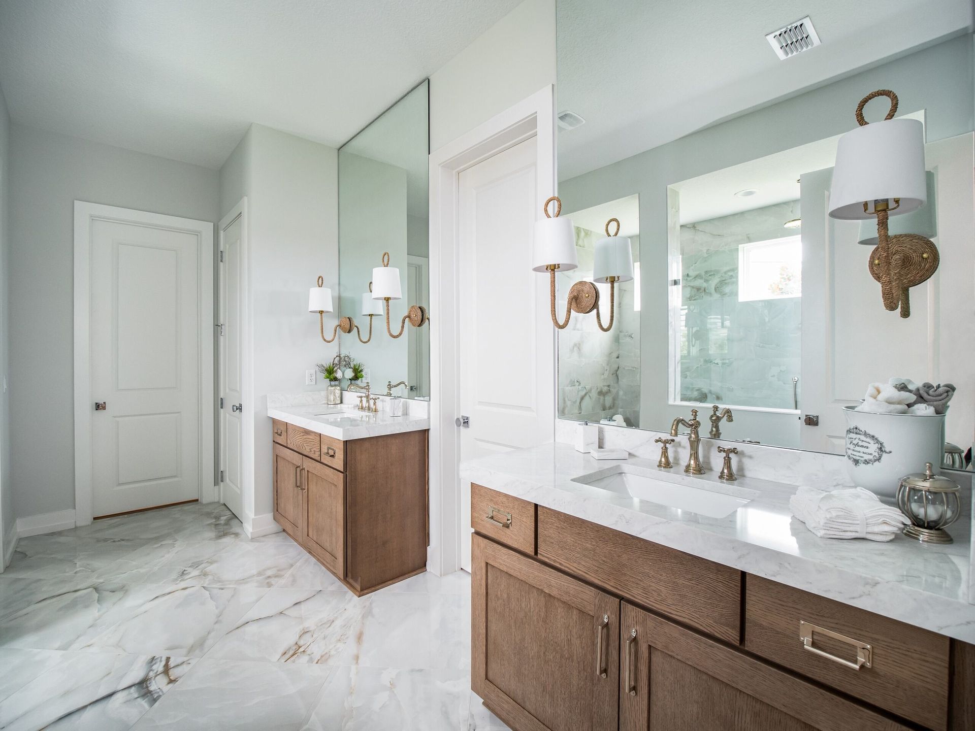 Bathroom With Light-colored Walls — Keilbach Kitchens in Cassowary Coast, QLD