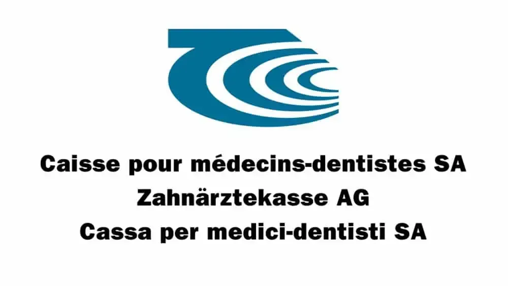Un logo bleu et blanc pour une société appelée cassa per medico-dentisti sa