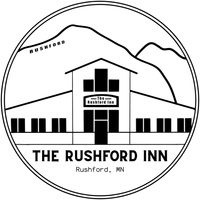 Logo for The Sawmill Inn, Houston, VA. Featuring a building outline with the business name below.