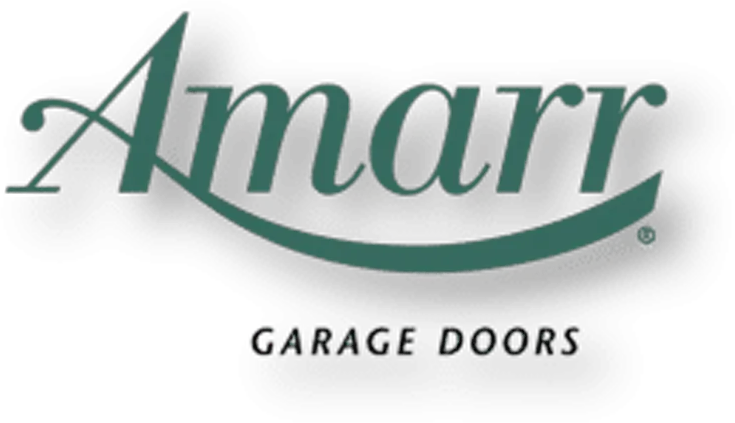 Amarr garage doors logo on a white background