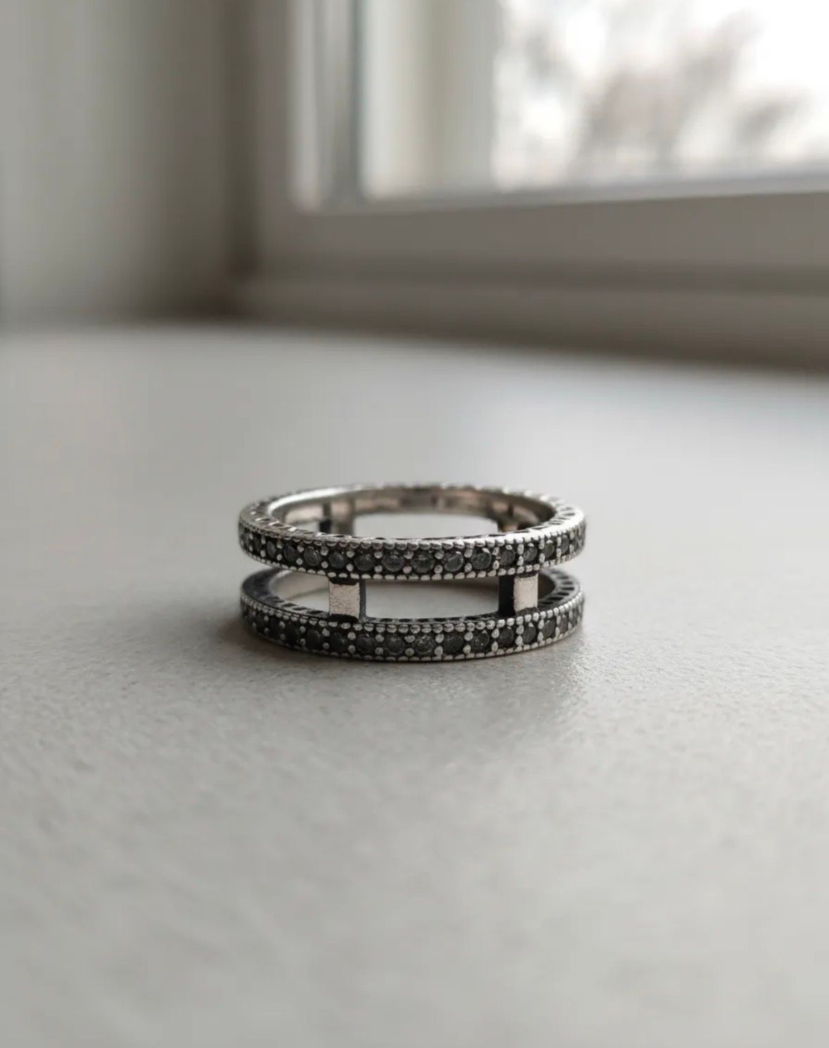 Anillo Doble Sin Fin Diseño Cubic Hermoso