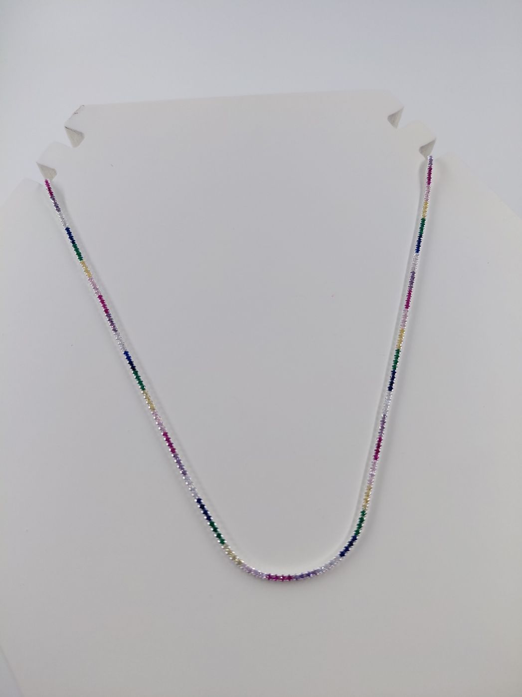 Collar Gargantilla Tenis sin fin Multicolor 50cm